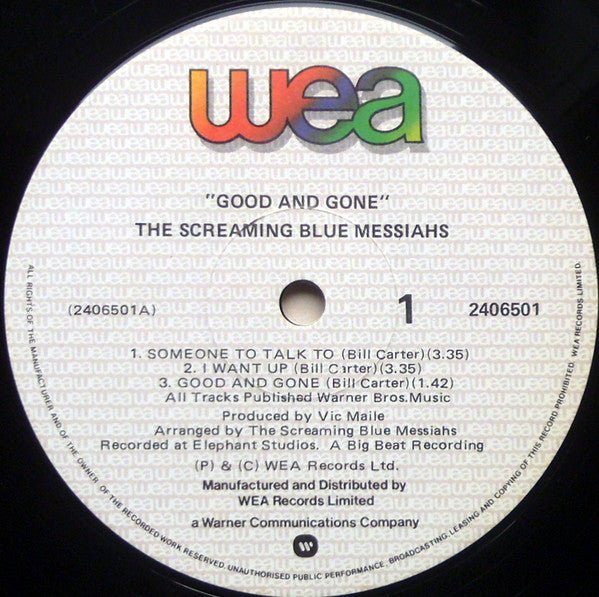The Screaming Blue Messiahs : Good And Gone (LP, MiniAlbum)