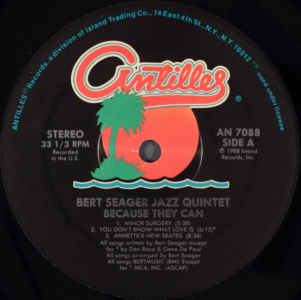 Bert Seager Jazz Quintet : Because They Can (LP)