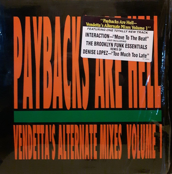 Various : Paybacks Are Hell - Vendetta's Alternate Mixes Volume 1 (LP, Comp)