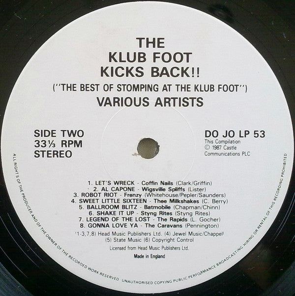Various : The Klub Foot Kicks Back (LP, Comp)