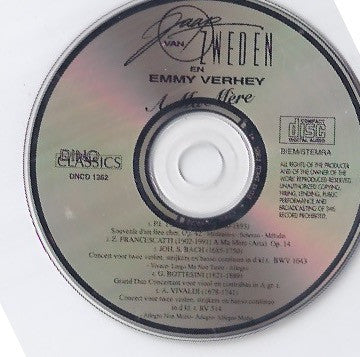 Jaap van Zweden, Emmy Verhey : A Ma Mere (CD, Album)