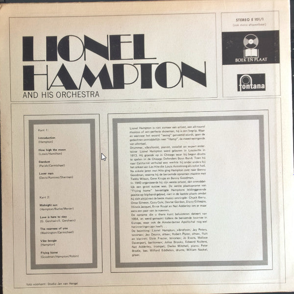 Lionel Hampton And His Orchestra : Flying Home (LP, Club, RE, Ste)
