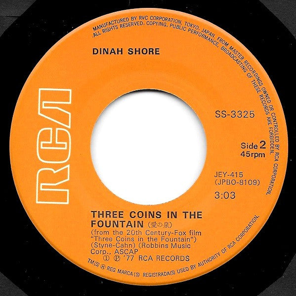 Dinah Shore : Blue Canary (7", Single)