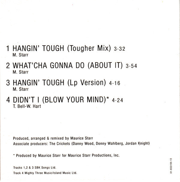 New Kids On The Block : Hangin' Tough (CD, Mini, Maxi)