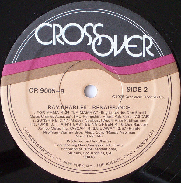 Ray Charles : Renaissance (LP, Album)