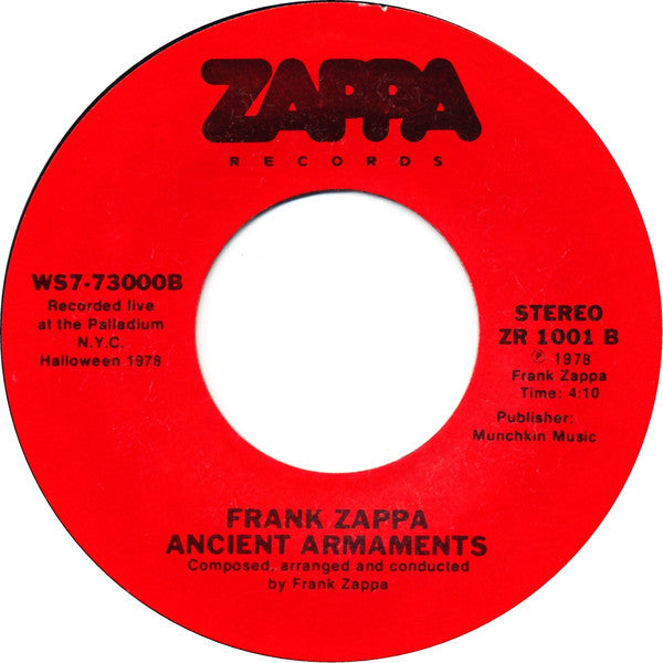 Frank Zappa : I Don't Wanna Get Drafted! (7", Single, Pit)