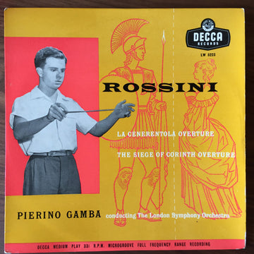 Gioacchino Rossini, London Symphony Orchestra, Pierino Gamba : Rossini Overtures (10", Mono)