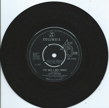 Cliff Richard : The Day I Met Marie (7", Single, Pus)