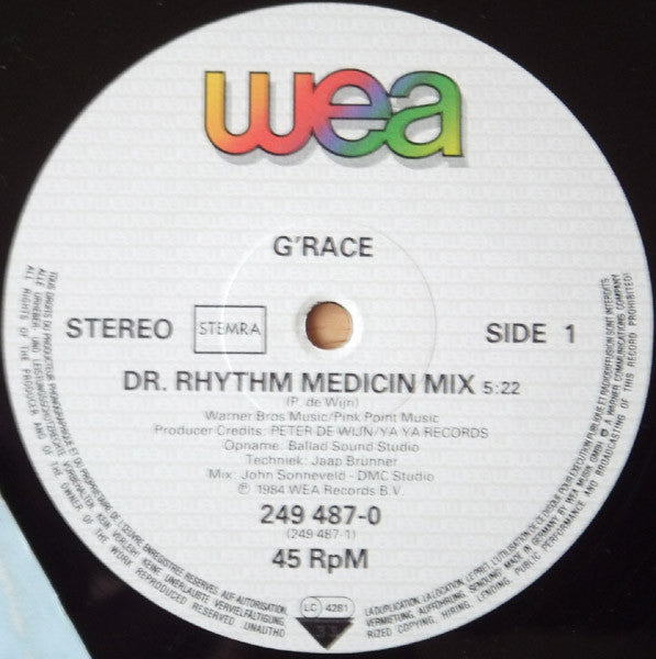 G'Race : Dr. Rhythm (12", Maxi)