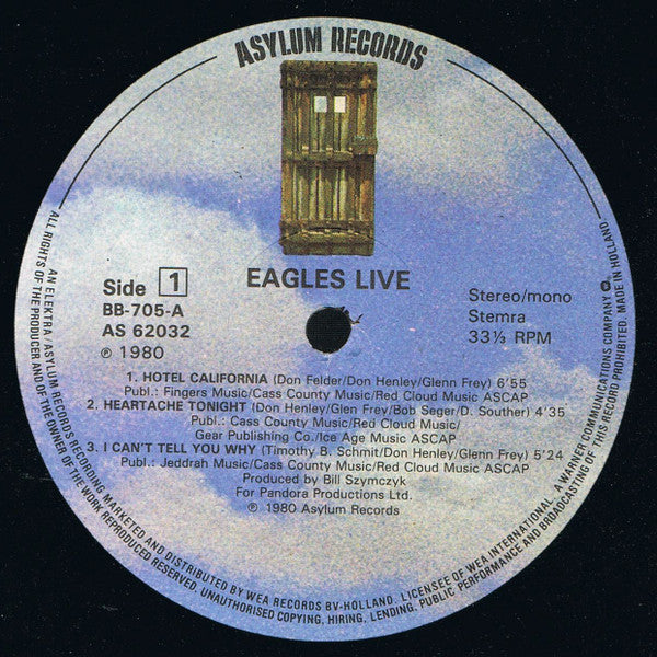 Eagles : Eagles Live (2xLP, Album, Gat)