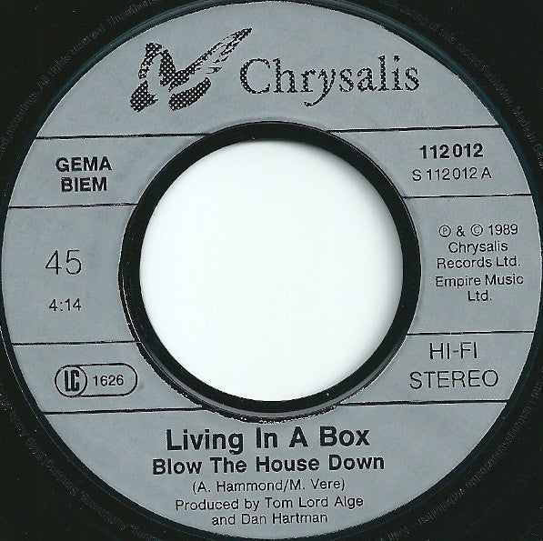Living In A Box : Blow The House Down (7", Single)