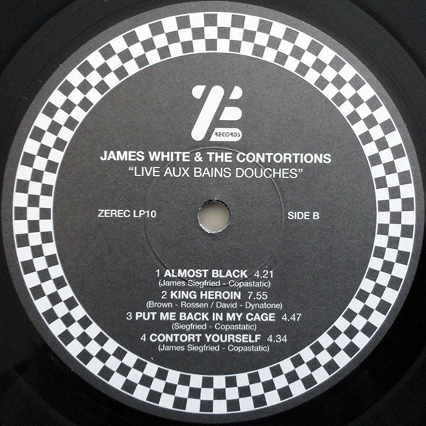 James Chance & The Contortions : Live Aux Bains Douches (LP, Album, RE)