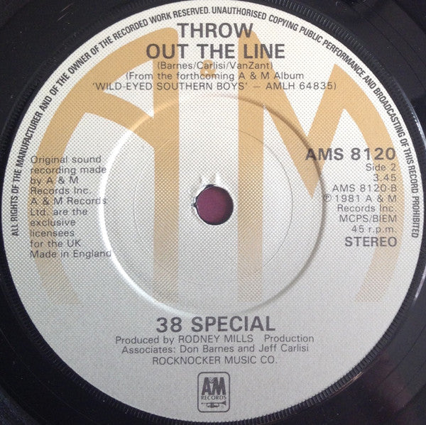 38 Special (2) : Hold On Loosely (7", Single)