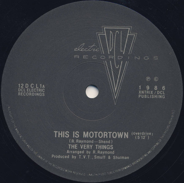 The Very Things : This Is Motortown (12")