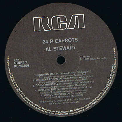 Al Stewart And Shot In The Dark (3) : 24 P Carrots (LP, Album)