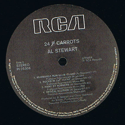 Al Stewart And Shot In The Dark (3) : 24 P Carrots (LP, Album)
