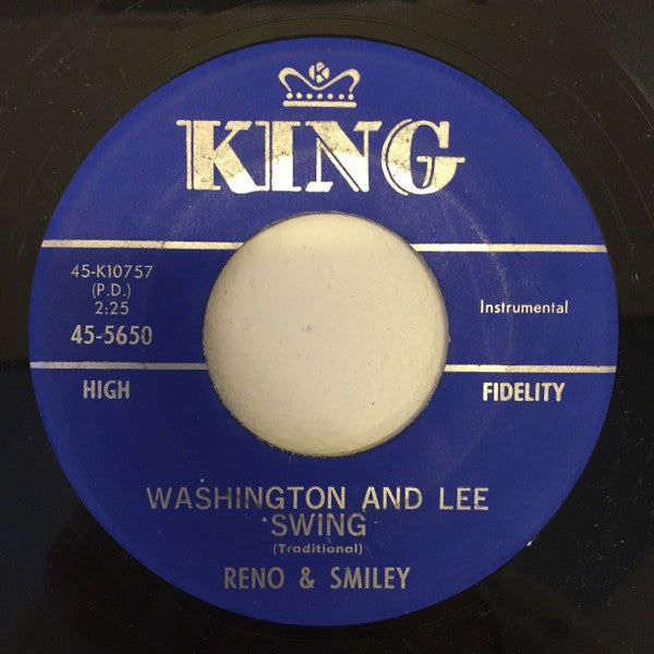 Reno And Smiley : Washington And Lee Swing (7", Single)