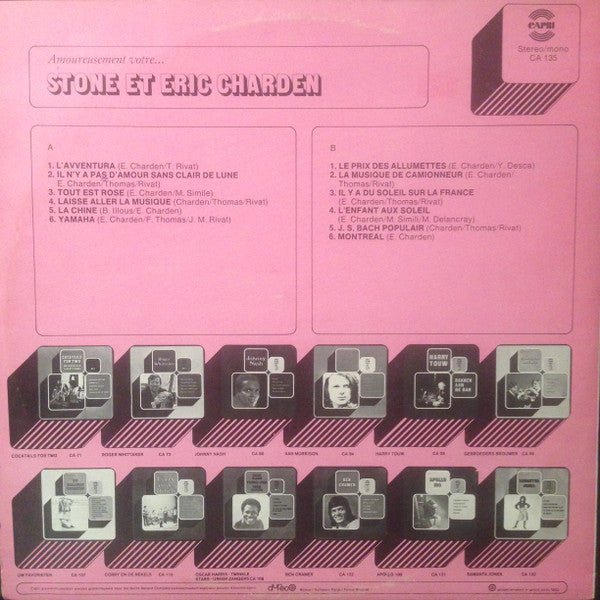 Stone Et Eric Charden : Amoureusement Votre... (LP, Comp, Mon)