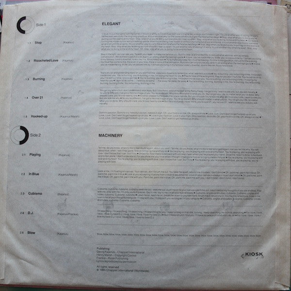 Data (2) : Elegant Machinery (LP, Album)