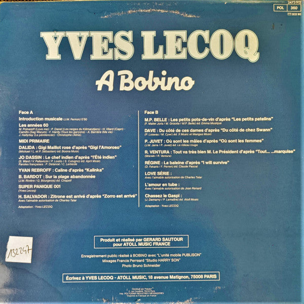 Yves Lecoq : À Bobino (LP, Album)