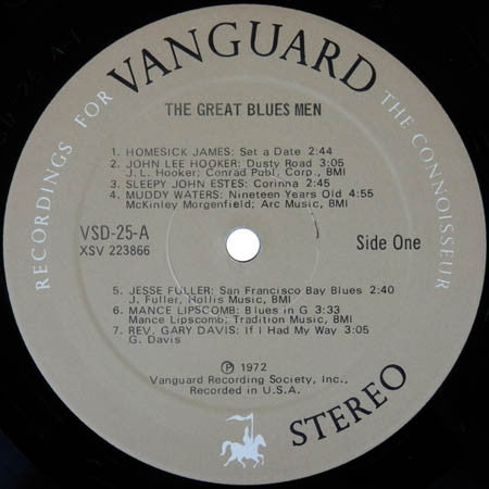 Various : The Great Blues Men (2xLP, Comp)
