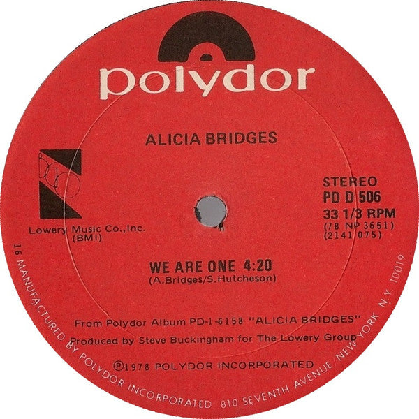 Alicia Bridges : Body Heat (12")