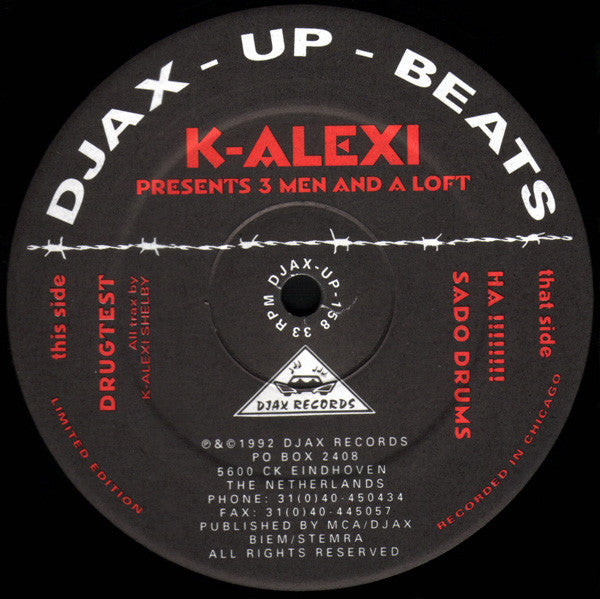 K-Alexi : 3 Men And A Loft (12", Ltd)