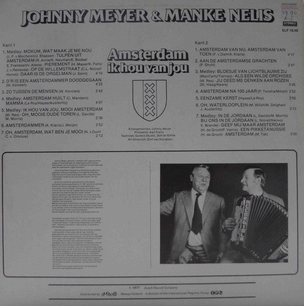 Johnny Meyer* & Manke Nelis : Amsterdam Ik Hou Van Jou (LP, Album)