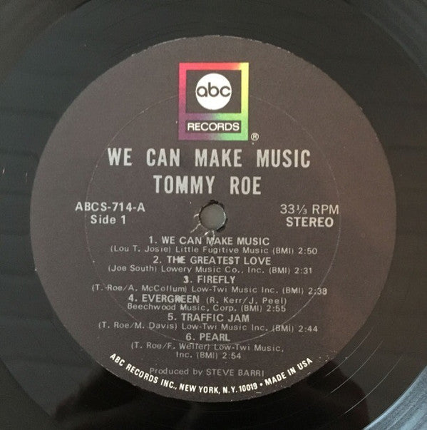 Tommy Roe : We Can Make Music (LP, Album, Kee)