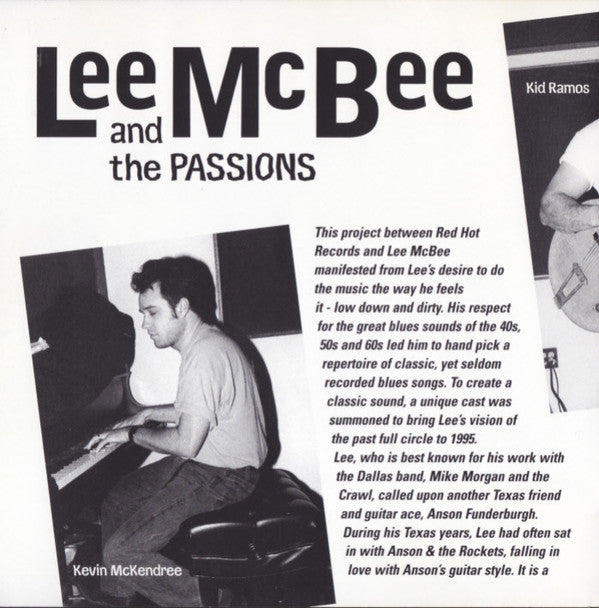 Lee McBee And The Passions : 44 (CD, Album, RE)