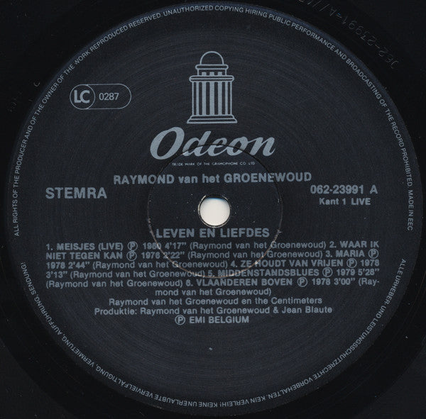 Raymond Van Het Groenewoud : Leven En Liefdes (LP, Comp, Ger + 7", S/Sided, Two)
