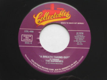 The Supremes : A Breath Taking Guy / When The Lovelight Starts Shining Through His Eyes (7", RE)