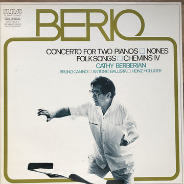 Berio* : Concerto For Two Pianos / Nones / Folk Songs / Chemins IV (LP, Comp, RM)