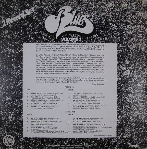 Various : The Blues (Volume 2) (2xLP, Comp)
