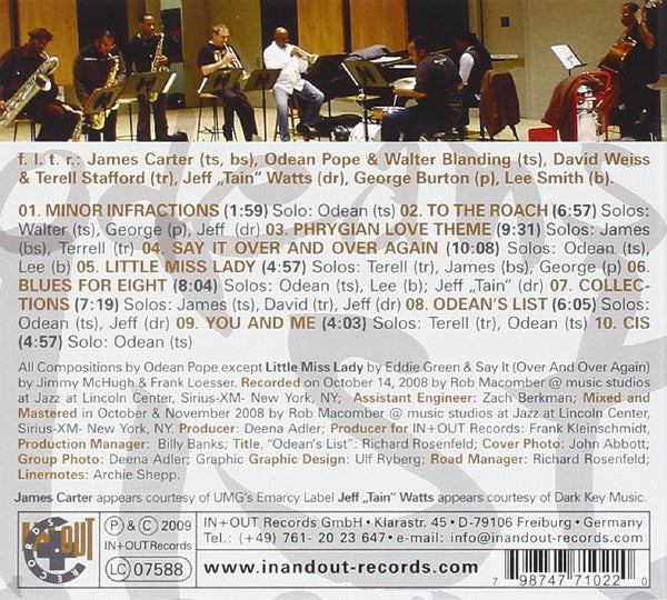 Odean Pope : Odeans List (CD, Album)