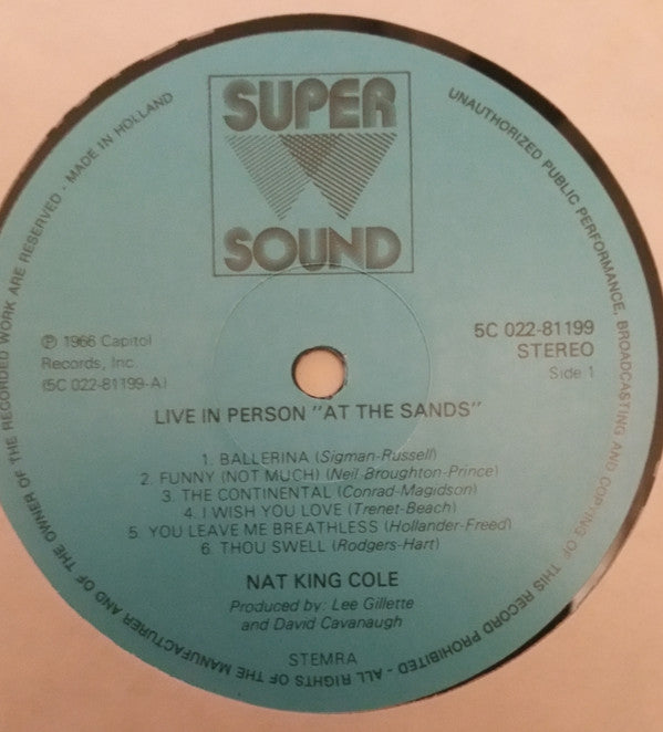 Nat King Cole : At The Sands (LP, Album, RE)