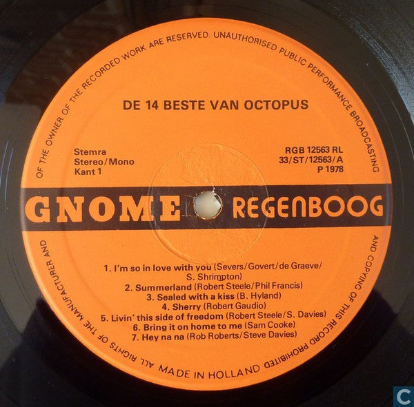 Octopus (5) : De 14 Beste Van Octopus (LP, Comp)