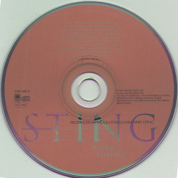 Sting : Mercury Falling (CD, Album, PMD)