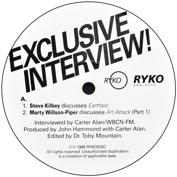 Steve Kilbey / Marty Willson-Piper / Peter Koppes : Exclusive Interview With Three Church Members (LP, Promo)