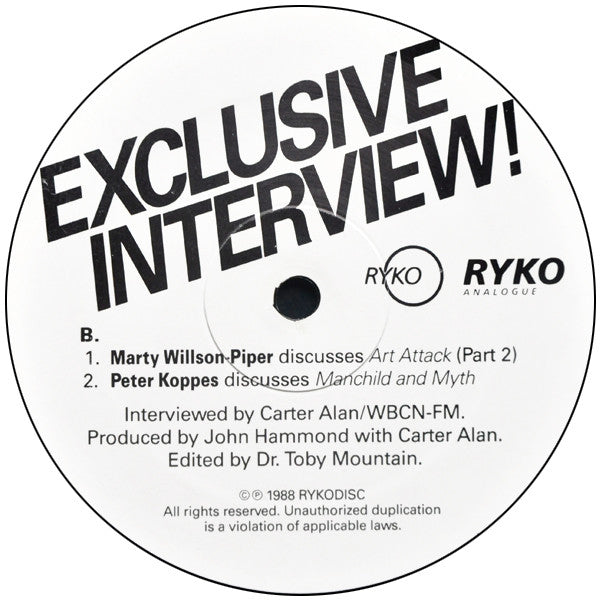 Steve Kilbey / Marty Willson-Piper / Peter Koppes : Exclusive Interview With Three Church Members (LP, Promo)