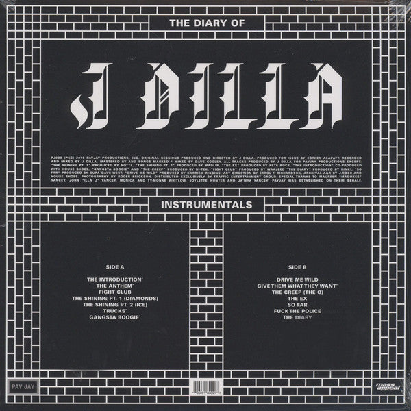 J Dilla : The Diary (Instrumentals) (LP, Album)