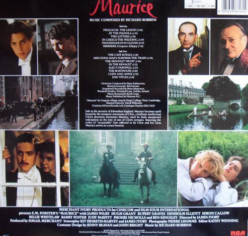 Richard Robbins : Maurice (Original Soundtrack Recording) (LP)