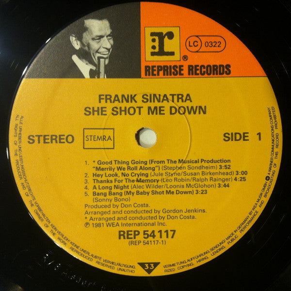 Frank Sinatra : She Shot Me Down (LP, Album)