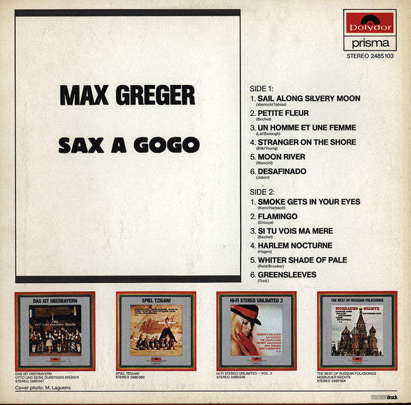 Max Greger : Sax A Gogo (LP, Comp)