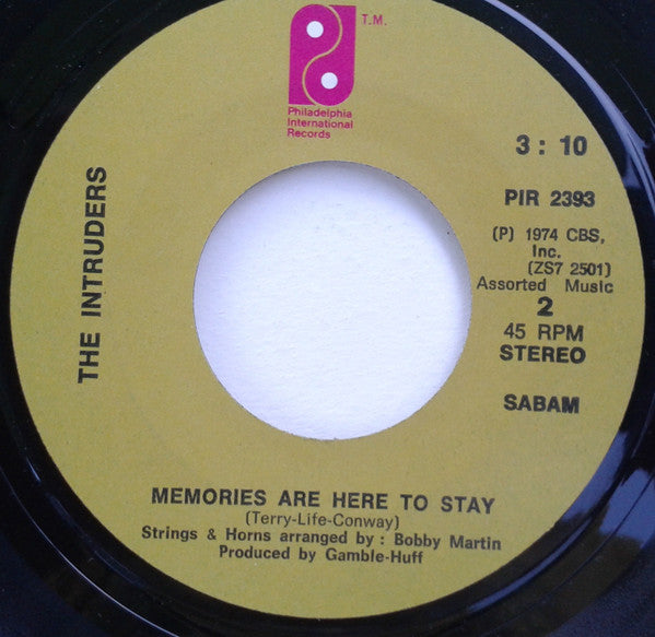 The Intruders : (Win, Place Or Show) She's A Winner (7")