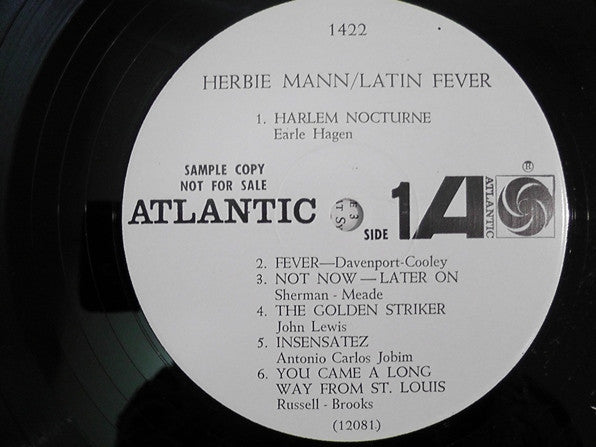 Herbie Mann : Latin Fever (LP, Album, Promo)