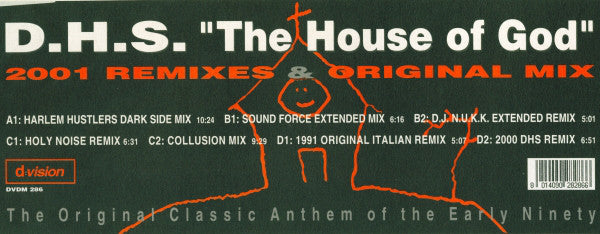 DHS : House Of God (2001 Remixes) (2x12")