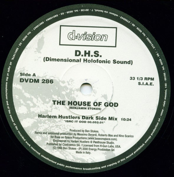 DHS : House Of God (2001 Remixes) (2x12")