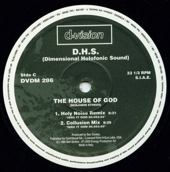 DHS : House Of God (2001 Remixes) (2x12")