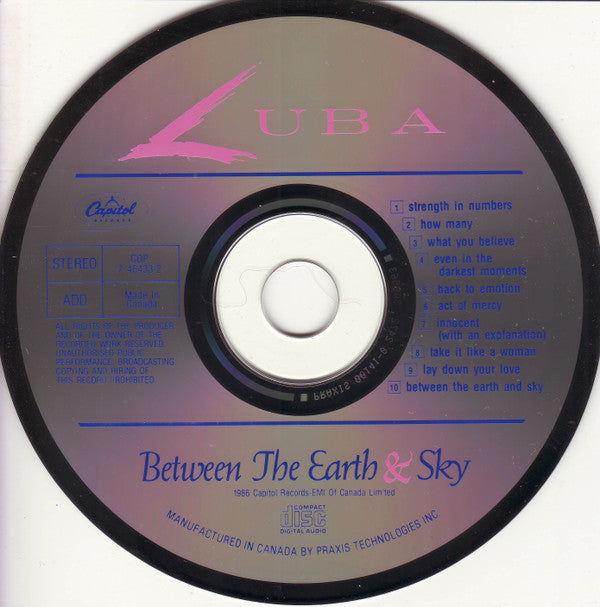 Luba : Between The Earth & Sky (CD, Album)